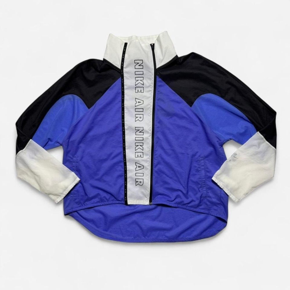 Nike Air Full Zip up Windbreaker in blue and white